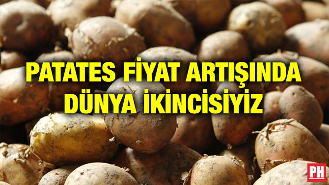 PATATES FİYAT ARTIŞINDA DÜNYA İKİNCİSİYİZ
