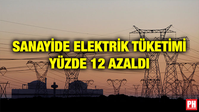 SANAYİDE ELEKTRİK TÜKETİMİ YÜZDE 12 AZALDI
