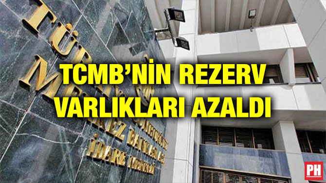 TCMB’NİN REZERV VARLIKLARI AZALDI