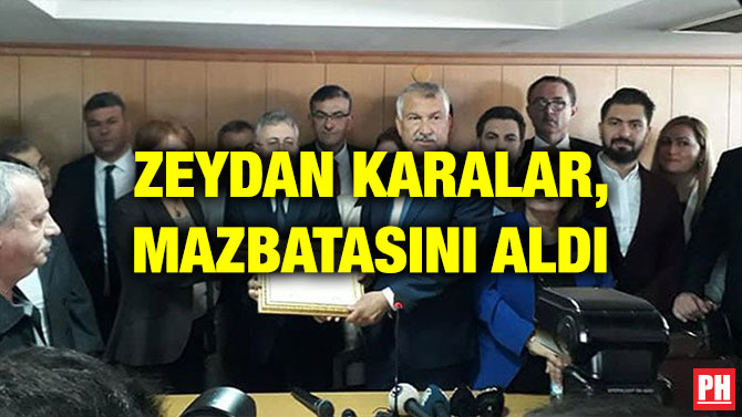 ZEYDAN KARALAR, MAZBATASINI ALDI