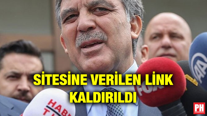 SİTESİNE VERİLEN LİNK KALDIRILDI