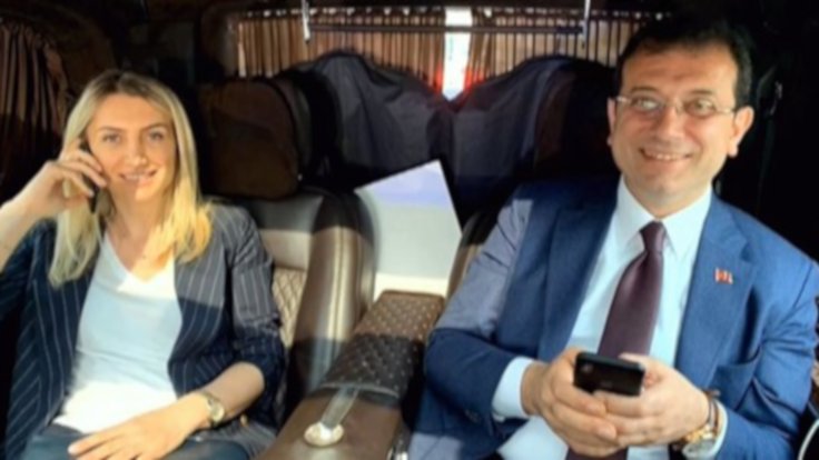 İmamoğlu’nun mazbatasını almaya giderken çekilen fotoğrafını paylaştı.