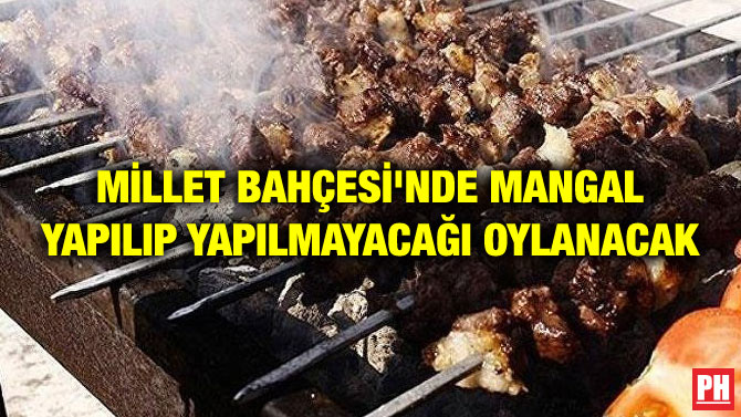 MİLLET BAHÇESİ’NDE MANGAL YAPILIP YAPILMAYACAĞI OYLANACAK