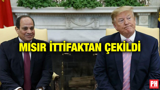 MISIR İTTİFAKTAN ÇEKİLDİ