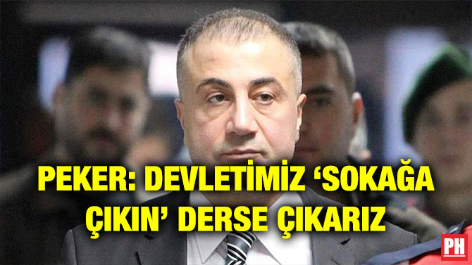 PEKER: DEVLETİMİZ ‘SOKAĞA ÇIKIN’ DERSE ÇIKARIZ