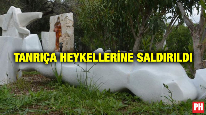 TANRIÇA HEYKELLERİNE SALDIRILDI