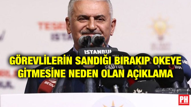 GÖREVLİLERİN SANDIĞI BIRAKIP OKEYE GİTMESİNE NEDEN OLAN AÇIKLAMA