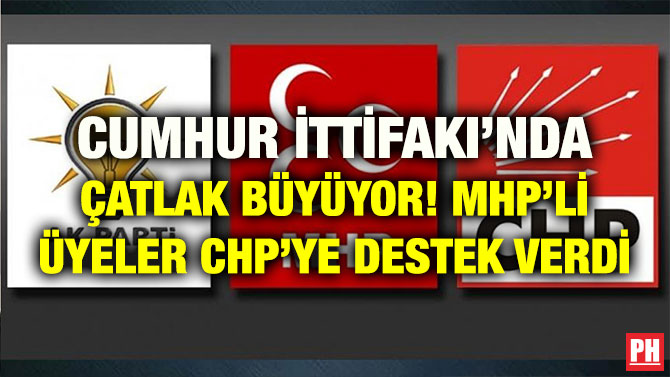CUMHUR İTTİFAKI’NDA ÇATLAK BÜYÜYOR! MHP’Lİ ÜYELER CHP’YE DESTEK VERDİ