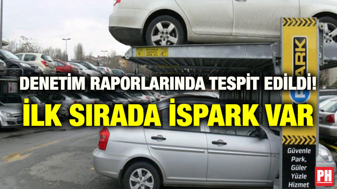 DENETİM RAPORLARINDA TESPİT EDİLDİ! İLK SIRADA İSPARK VAR