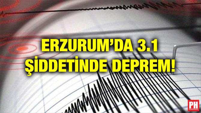 ERZURUM’DA 3.1 ŞİDDETİNDE DEPREM!