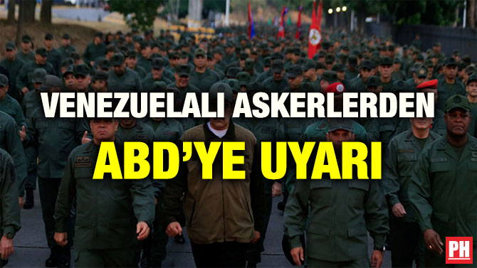 VENEZUELALI ASKERLERDEN ABD’YE UYARI