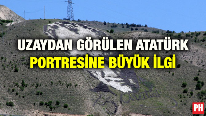 UZAYDAN GÖRÜLEN ATATÜRK PORTRESİNE BÜYÜK İLGİ