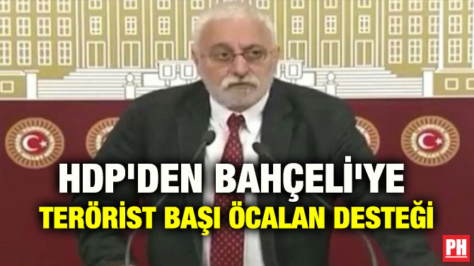 HDP’DEN BAHÇELİ’YE TERÖRİST BAŞI ÖCALAN DESTEĞİ