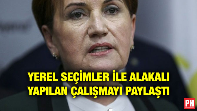 YEREL SEÇİMLER İLE ALAKALI YAPILAN ÇALIŞMAYI PAYLAŞTI