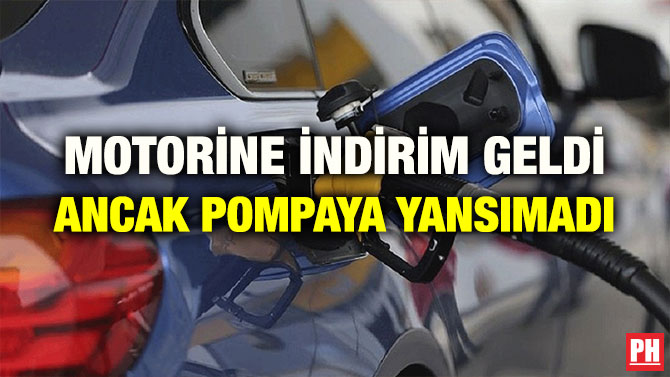 MOTORİNE İNDİRİM GELDİ ANCAK POMPAYA YANSIMADI
