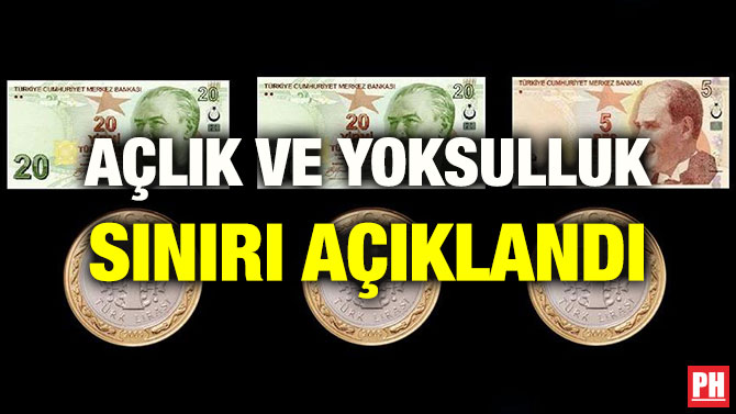 AÇLIK VE YOKSULLUK SINIRI AÇIKLANDI