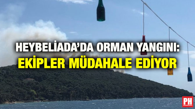 HEYBELİADA’DA ORMAN YANGINI: EKİPLER MÜDAHALE EDİYOR