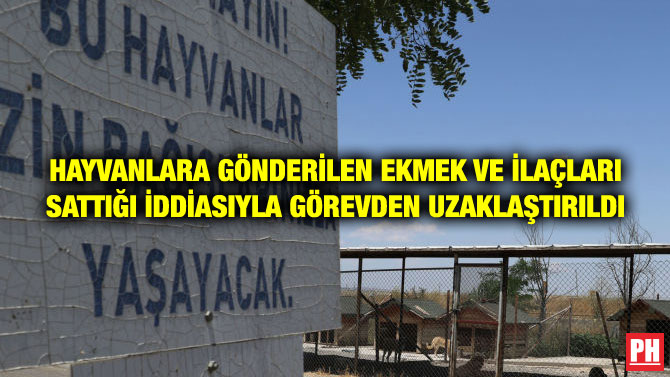 HAYVANLARA GÖNDERİLEN EKMEK VE İLAÇLARI SATTIĞI İDDİASIYLA GÖREVDEN UZAKLAŞTIRILDI
