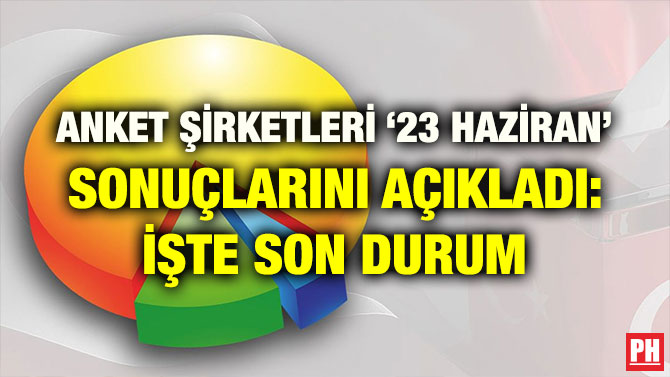 ANKET ŞİRKETLERİ ‘23 HAZİRAN’ SONUÇLARINI AÇIKLADI: İŞTE SON DURUM