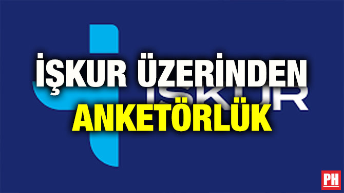 İŞKUR ÜZERİNDEN ANKETÖRLÜK