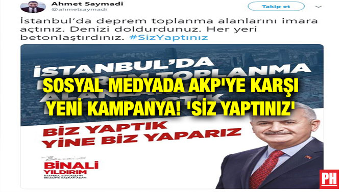 SOSYAL MEDYA DA AKP’YE KARŞI YENİ KAMPANYA! ‘SİZ YAPTINIZ’