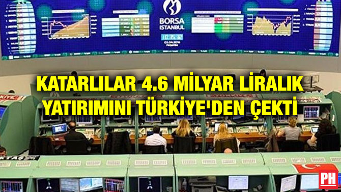 KATARLILAR 4.6 MİLYAR LİRALIK YATIRIMINI TÜRKİYE’DEN ÇEKTİ