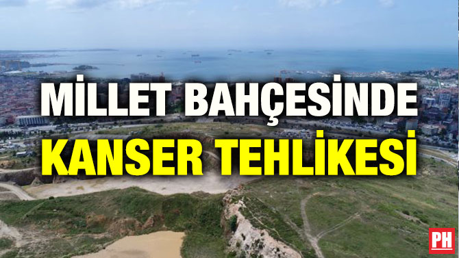 MİLLET BAHÇESİNDE KANSER TEHLİKESİ