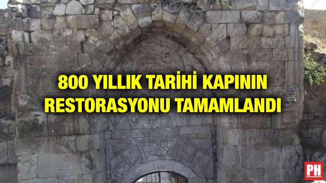 800 YILLIK TARİHİ KAPININ RESTORASYONU TAMAMLANDI