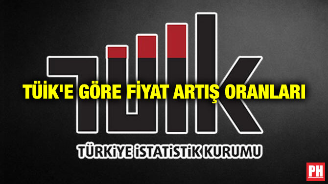 TÜİK’E GÖRE FİYAT ARTIŞ ORANLARI