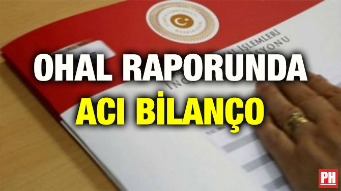 OHAL RAPORUNDA ACI BİLANÇO