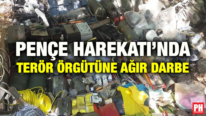 PENÇE HAREKATI’NDA TERÖR ÖRGÜTÜNE AĞIR DARBE