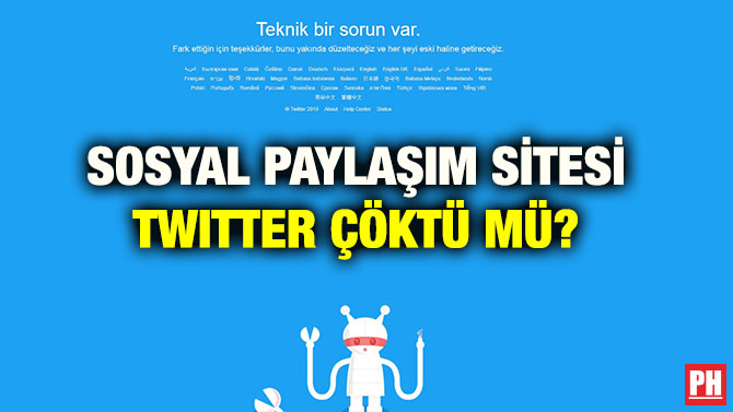 SOSYAL PAYLAŞIM SİTESİ TWITTER ÇÖKTÜ MÜ?