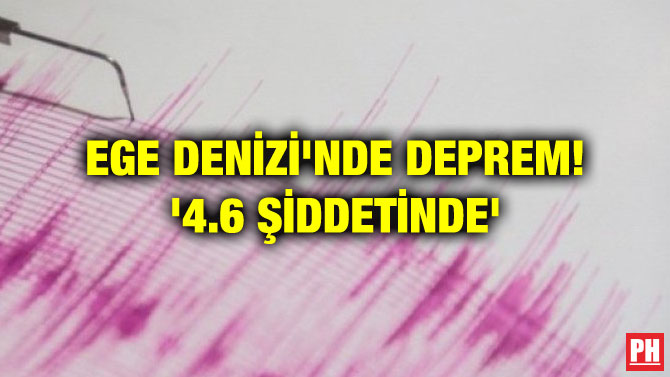 EGE DENİZİ’NDE DEPREM! ‘4.6 ŞİDDETİNDE’