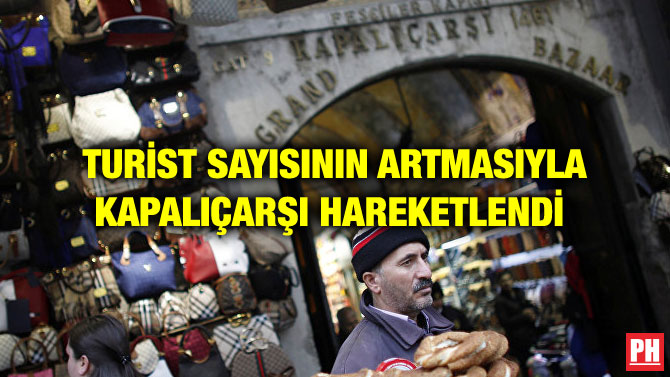 TURİST SAYISININ ARTMASIYLA KAPALIÇARŞI HAREKETLENDİ