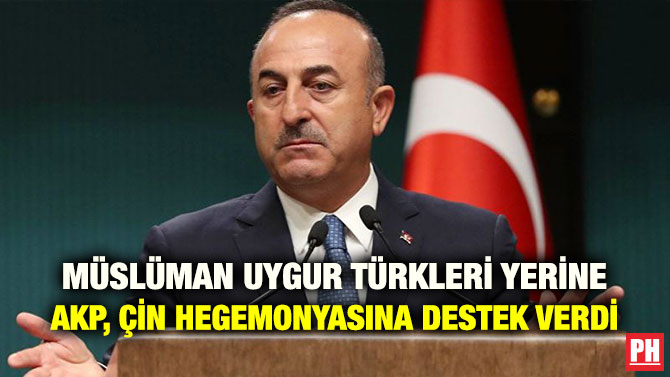 MÜSLÜMAN UYGUR TÜRKLERİ YERİNE AKP, ÇİN HEGEMONYASINA DESTEK VERDİ