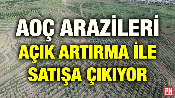 AOÇ ARAZİLERİ AÇIK ARTIRMA İLE SATIŞA ÇIKIYOR
