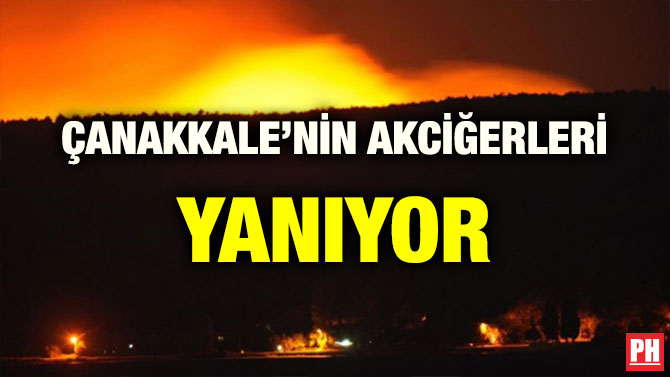ÇANAKKALE’NİN AKCİĞERLERİ YANIYOR