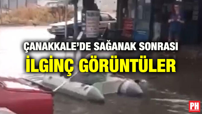 ÇANAKKALE’DE SAĞANAK SONRASI İLGİNÇ GÖRÜNTÜLER