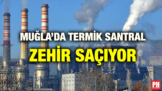MUĞLA’DA TERMİK SANTRAL ZEHİR SAÇIYOR