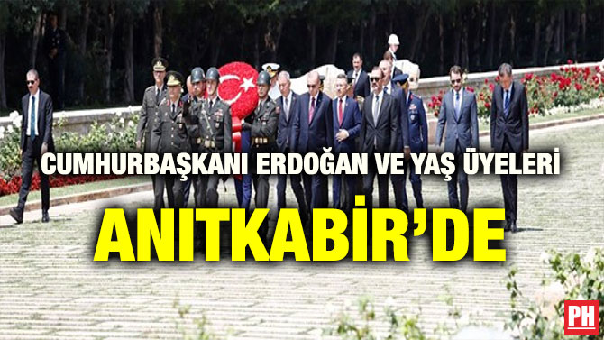CUMHURBAŞKANI ERDOĞAN VE YAŞ ÜYELERİ ANITKABİR’DE