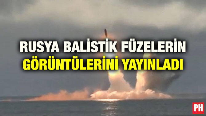 RUSYA BALİSTİK FÜZELERİN GÖRÜNTÜLERİNİ YAYINLADI