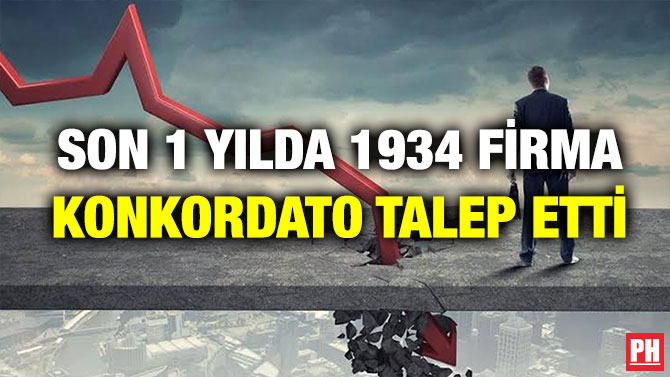 SON 1 YILDA 1934 FİRMA KONKORDATO TALEP ETTİ