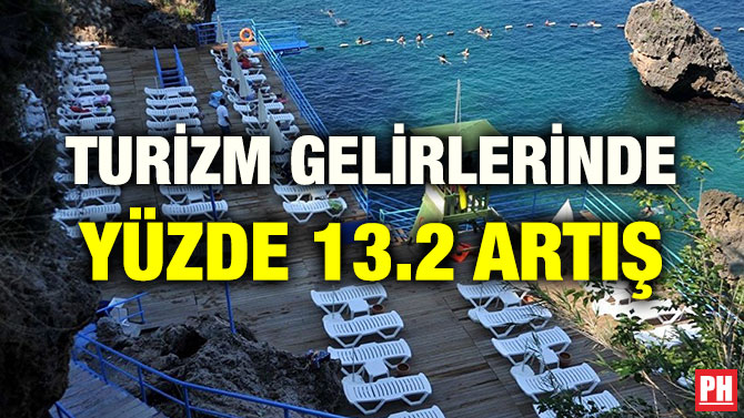 TURİZM GELİRLERİNDE YÜZDE 13.2 ARTIŞ