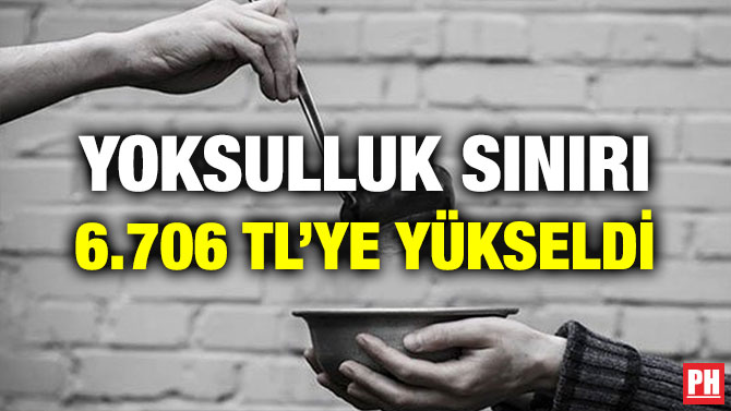 YOKSULLUK SINIRI 6.706 TL’YE YÜKSELDİ