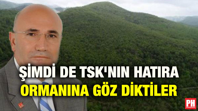 ŞİMDİ DE TSK’NIN HATIRA ORMANINA GÖZ DİKTİLER