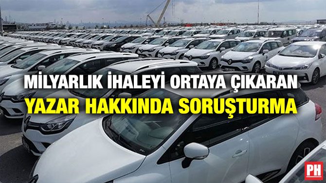MİLYARLIK İHALEYİ ORTAYA ÇIKARAN YAZAR HAKKINDA SORUŞTURMA