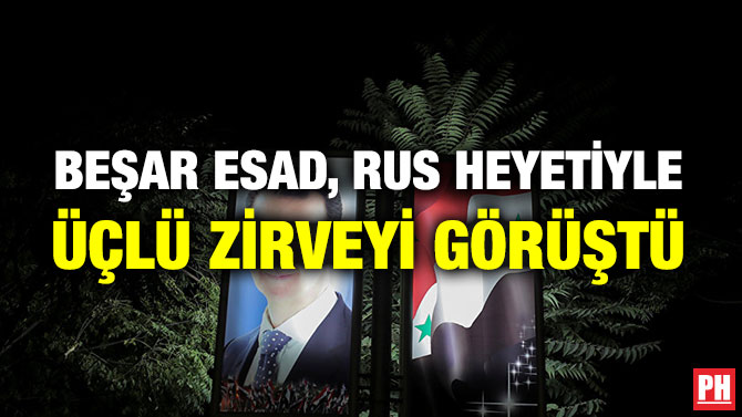 BEŞAR ESAD, RUS HEYETİYLE ÜÇLÜ ZİRVEYİ GÖRÜŞTÜ