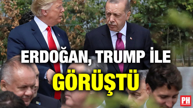 ERDOĞAN, TRUMP İLE GÖRÜŞTÜ
