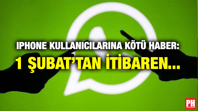 IPHONE KULLANICILARINA KÖTÜ HABER: 1 ŞUBAT’TAN İTİBAREN…