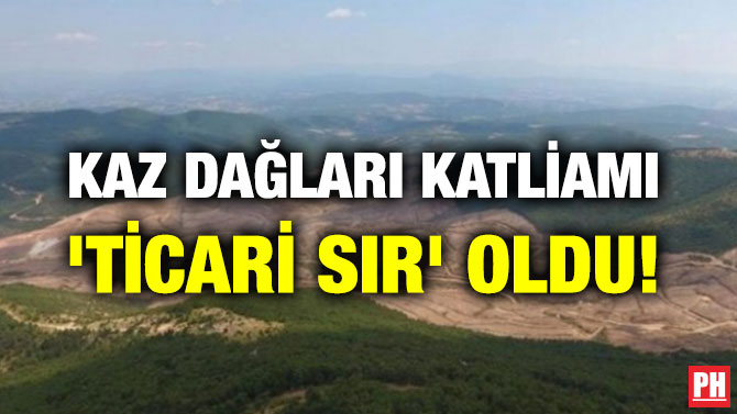 KAZ DAĞLARI KATLİAMI ‘TİCARİ SIR’ OLDU!